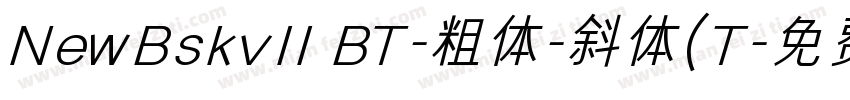 NewBskvll BT-粗体-斜体(T字体转换